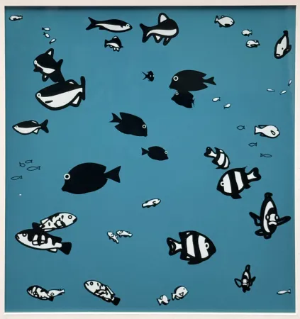 Сериграфия Opie - We swam amongst the fishes (version 4)