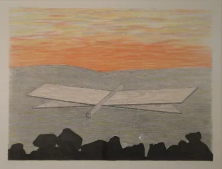 Литография Oppenheim - Der Zypressenschwärmer.