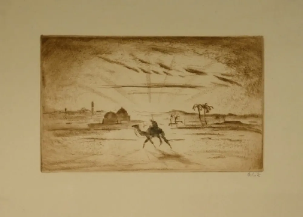 Офорт Orlik - Aus Ägypten