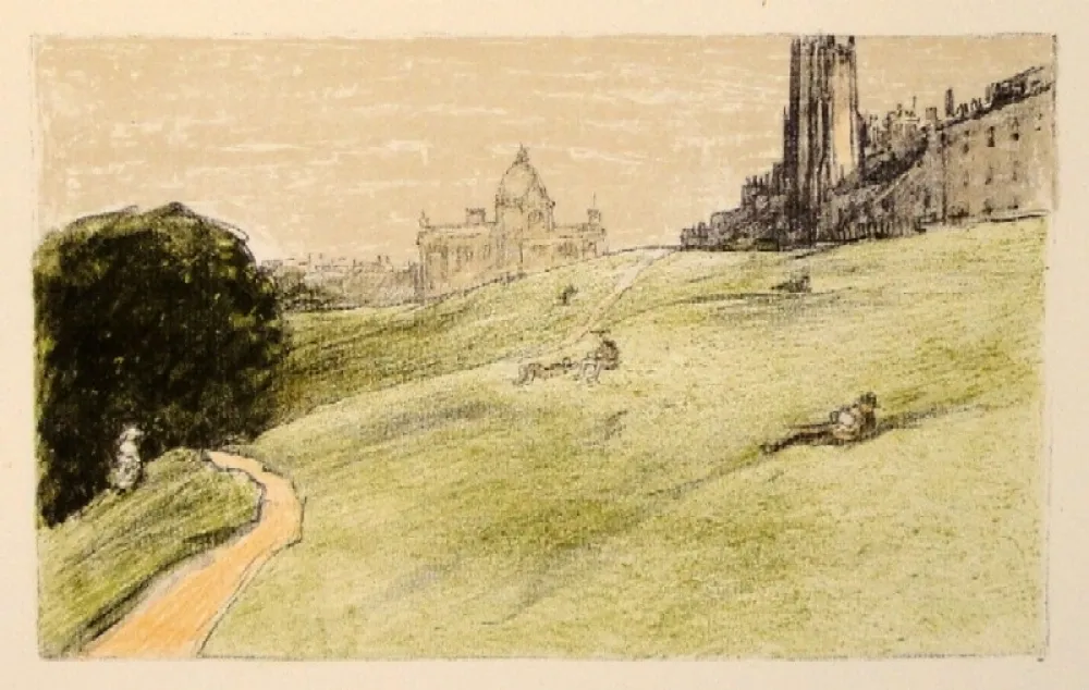 Литография Orlik - Edinburgh