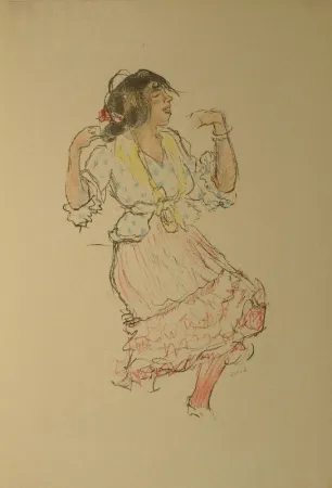 Литография Orlik - Studien aus Spanien