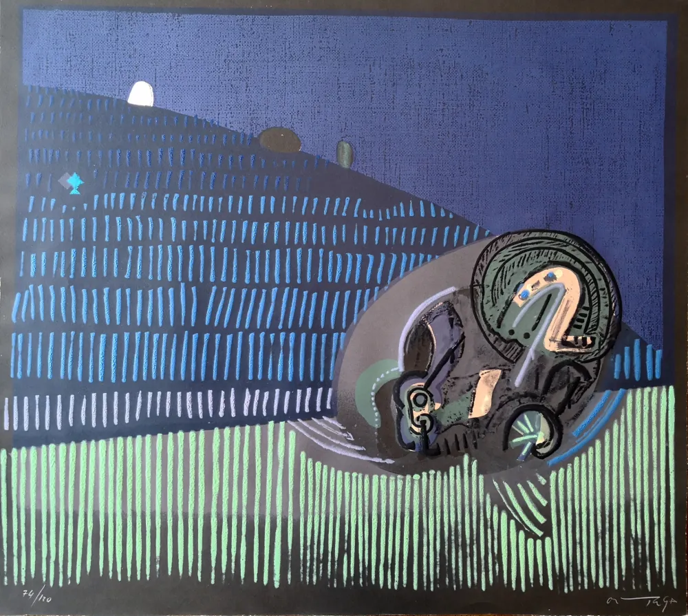 Линогравюра Ortega - Composizione