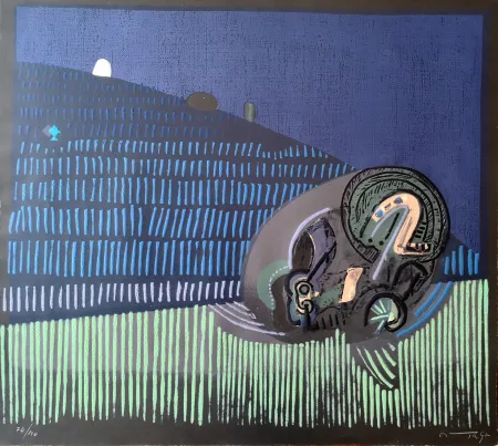 Линогравюра Ortega - Composizione