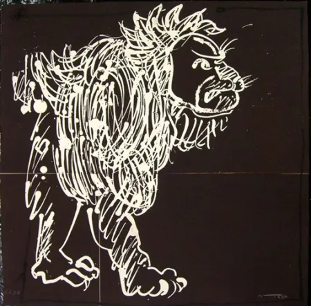 Офорт Ortega - LEONE