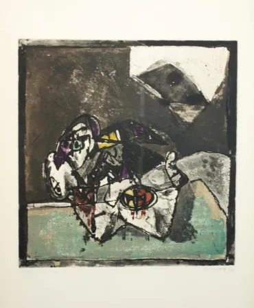 Литография Ortega - SENZA TITOLO 