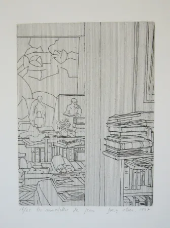 Гравюра Ortner - Les immortelles de Jean 