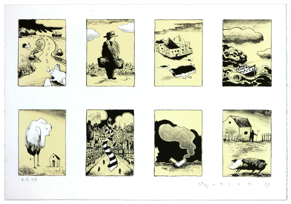 Литография Otsuki - Je ne rentre pas à la maison