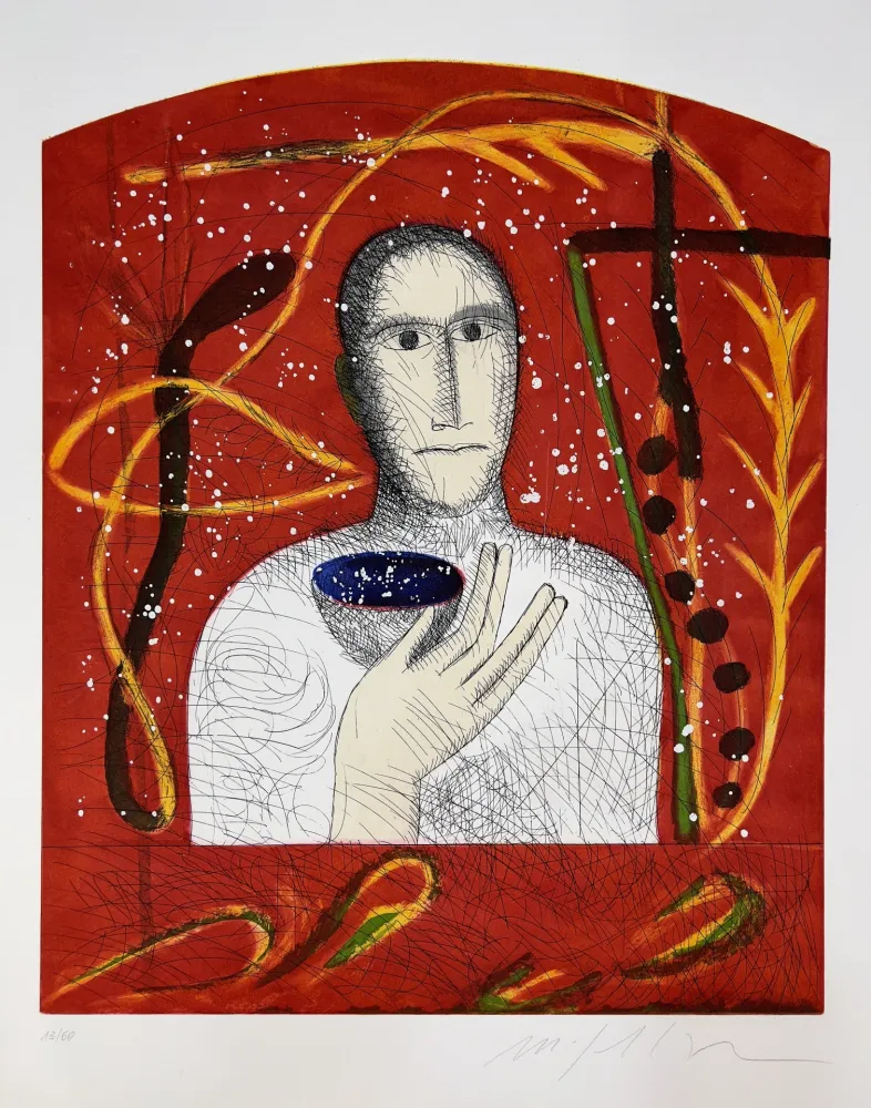 Офорт И Аквитанта Paladino - Astronomico 