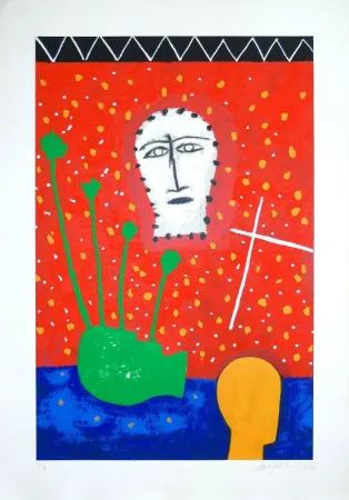 Сериграфия Paladino - Composizione