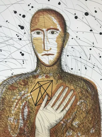 Офорт И Аквитанта Paladino - Geometrico