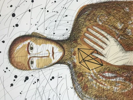 Офорт И Аквитанта Paladino - Geometrico