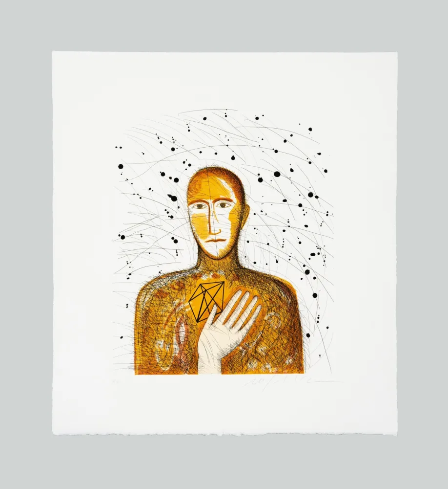 Офорт И Аквитанта Paladino - Geometrico