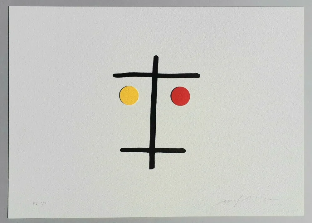 Сериграфия Paladino - I volti