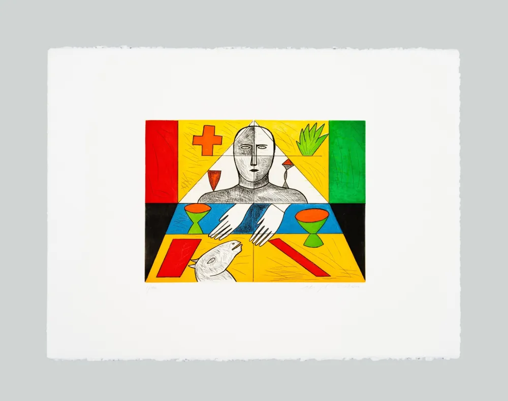 Офорт И Аквитанта Paladino - Matematico 1