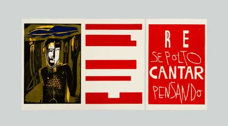 Гравюра На Дереве Paladino - Re sepolto cantar pensando