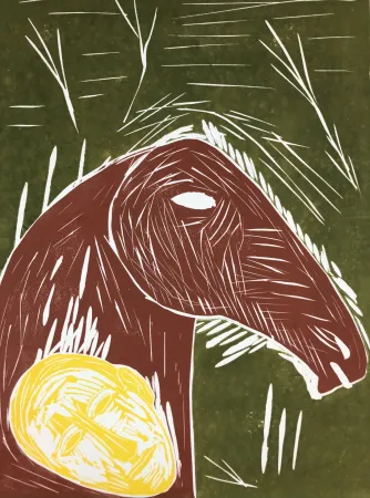 Линогравюра Paladino - Senza titolo