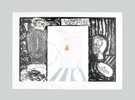 Литография Paladino - Senza titolo