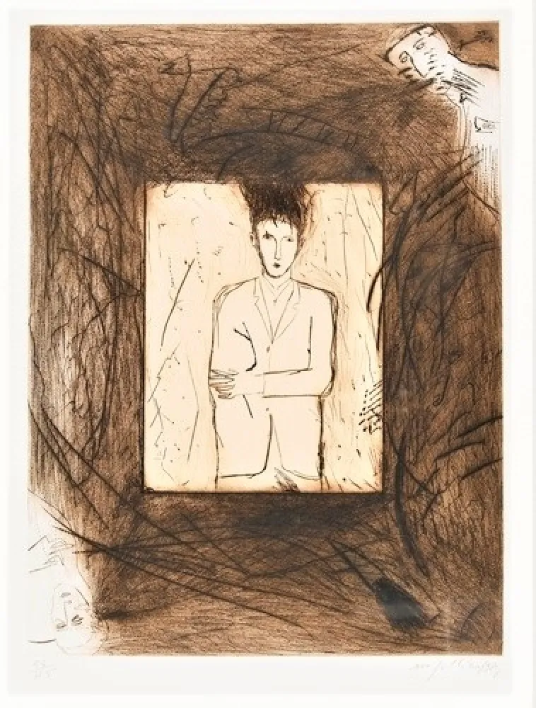 Офорт И Аквитанта Paladino - Senza titolo