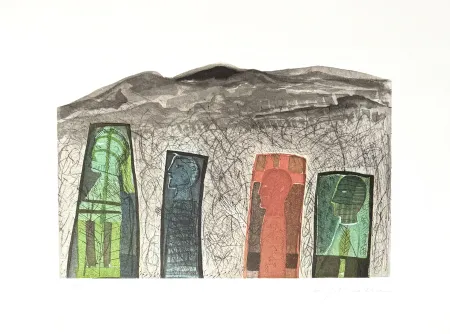 Гравюра Paladino - Sguardo a destra