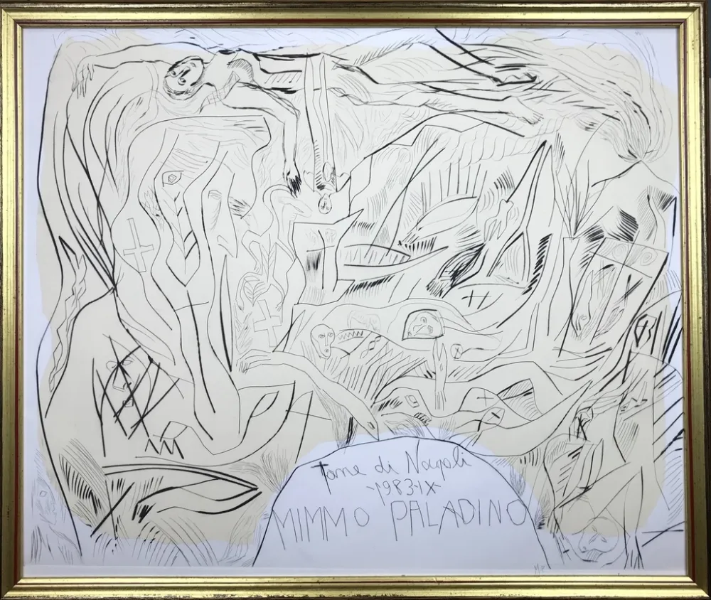 Акватинта Paladino - Tane di Napoli 