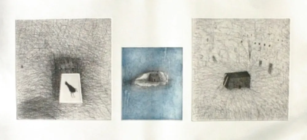 Офорт И Аквитанта Paladino - Trittico