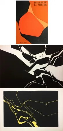 Литография Palazuelo - Derrière le Miroir n° 137 . PALAZUELO . Avril 1963.