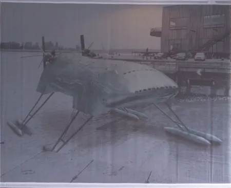 Многоэкземплярное Произведение Panamarenko - Scotch Gambit at Rijnkaai, Antwerpen