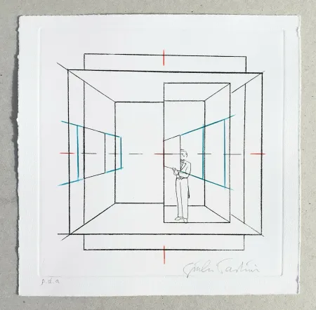 Гравюра Paolini - Cinque esercizi di stile (tav. B)