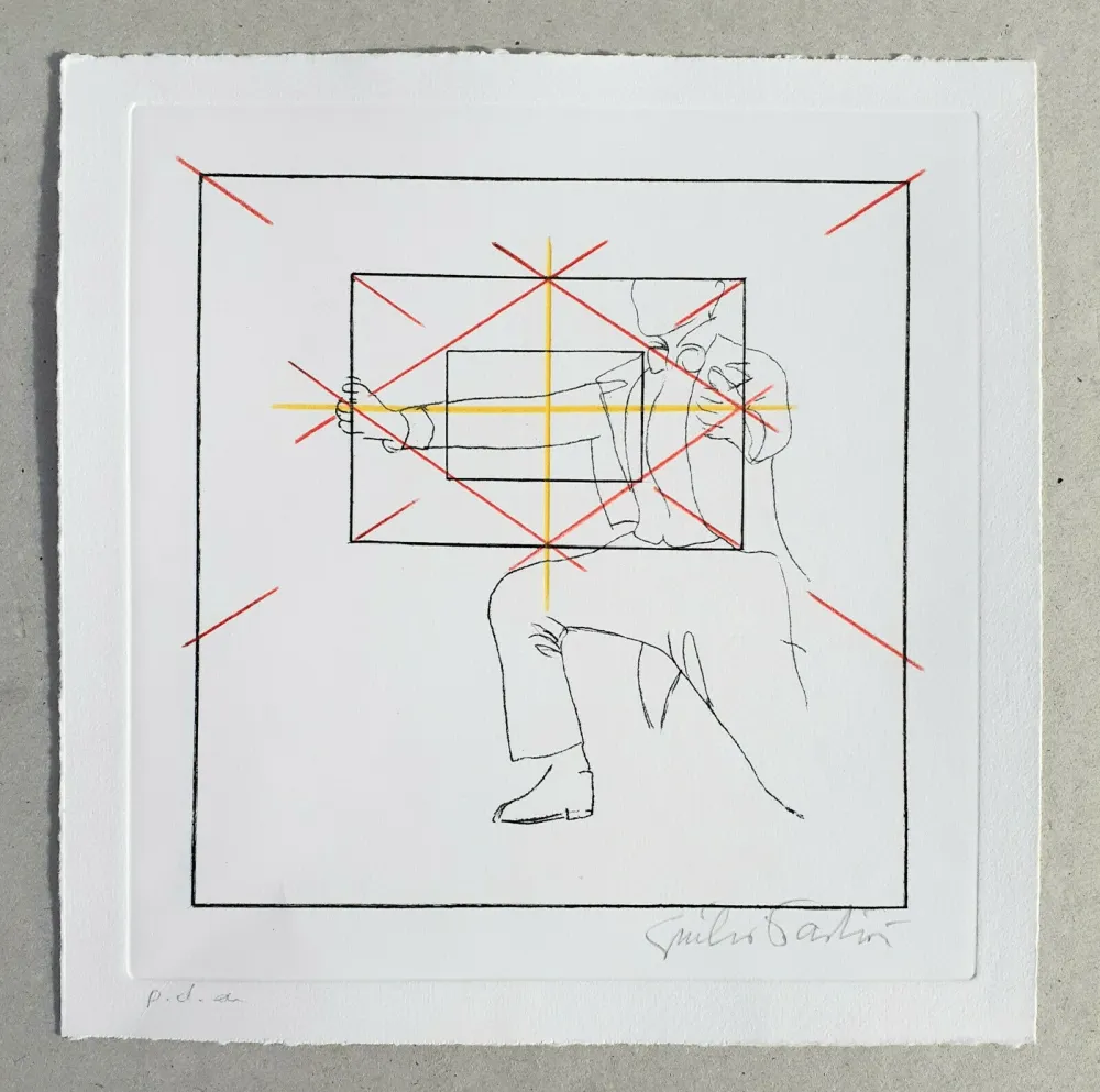 Гравюра Paolini - Cinque esercizi di stile (tav. E)