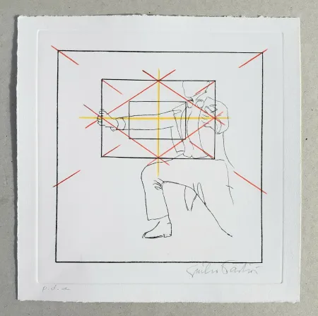 Гравюра Paolini - Cinque esercizi di stile (tav. E)