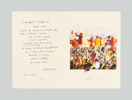 Литография Paolini - Il nuovo come l'antico