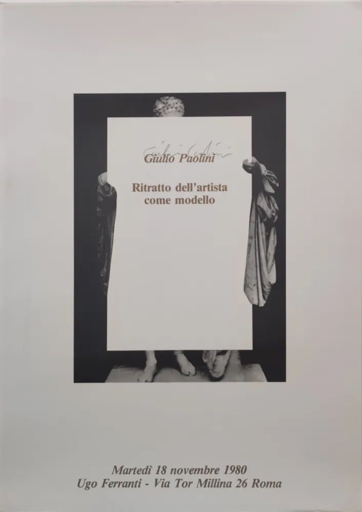 Гашение Paolini -  “Ritratto dell’artista come modello