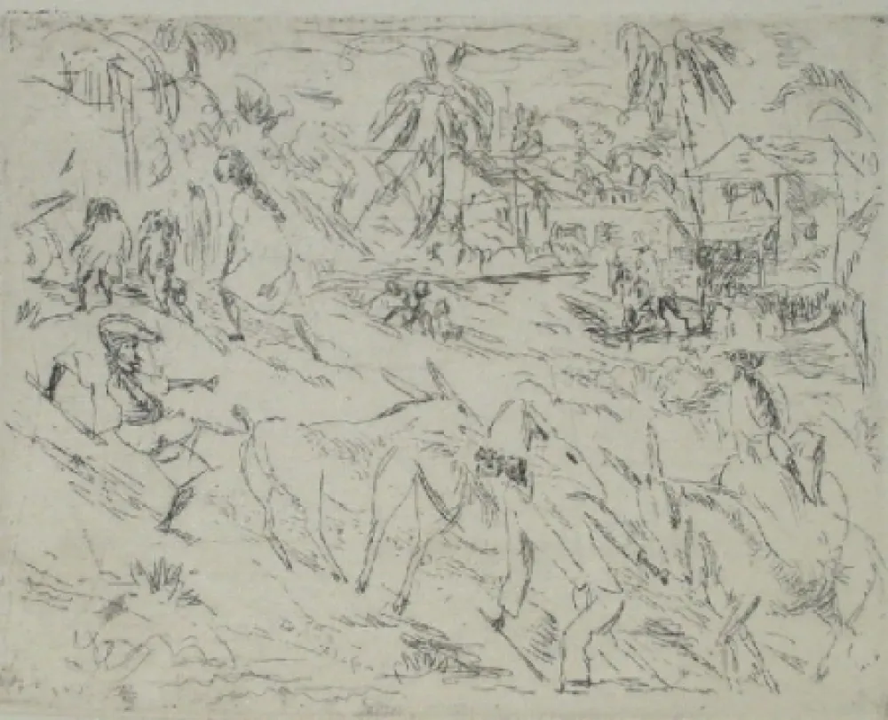 Офорт Pascin - Campagne cubaine