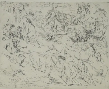 Офорт Pascin - Campagne cubaine