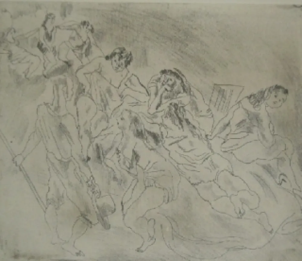 Гравюра Pascin - Encore l'Enfant Prodige