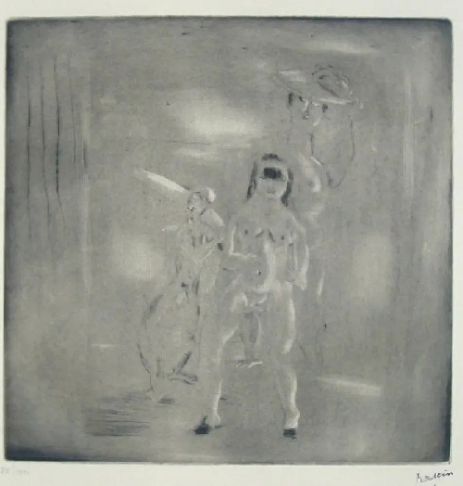 Гравюра Сухой Иглой Pascin - Encore Salomé