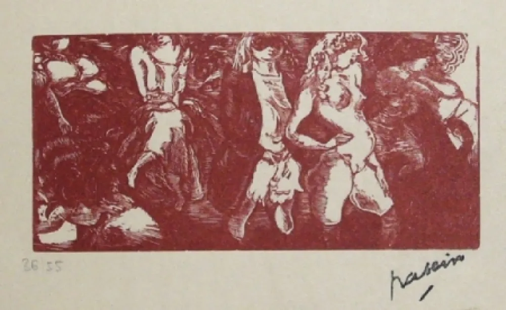 Литография Pascin - Filles de la nuit