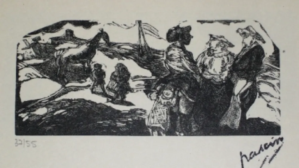 Гравюра На Дереве Pascin - La zone