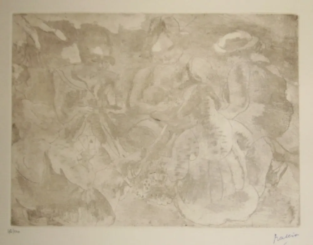 Гравюра Сухой Иглой Pascin - Les joueuses