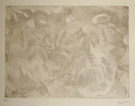 Гравюра Сухой Иглой Pascin - Les joueuses