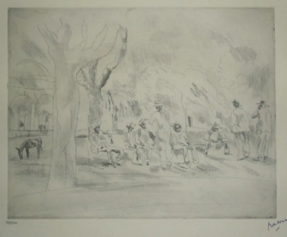 Гравюра Pascin - Nègres en Floride