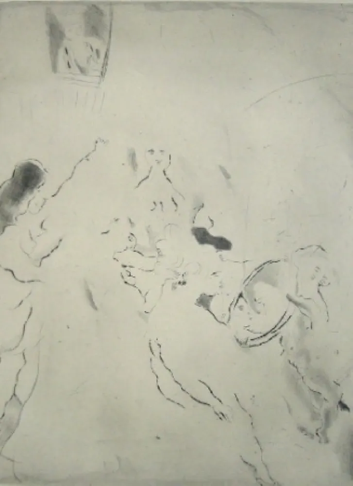 Гравюра Сухой Иглой Pascin - Toilette de Bethsabée