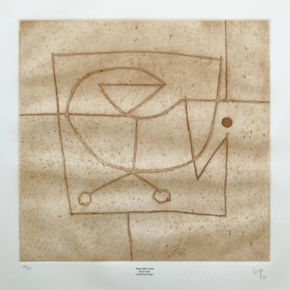 Офорт Pasmore - Deep inside I looked