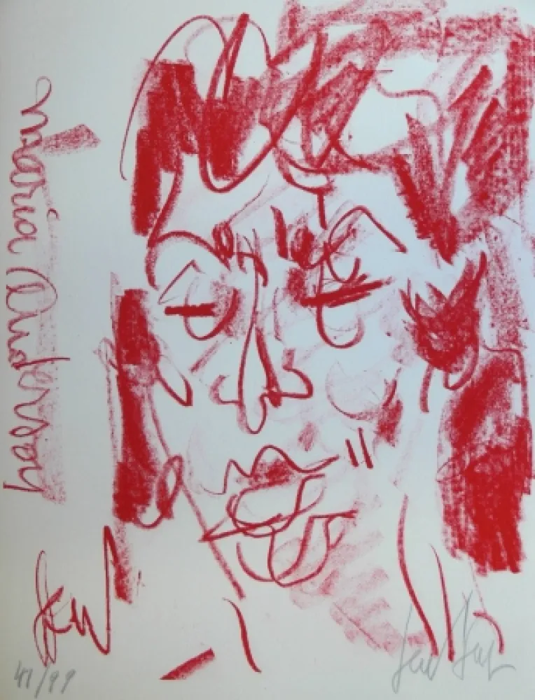 Литография Paul  - MARIANE ANDERSON - Portrait - Lithographie Originale / Original Lithograph