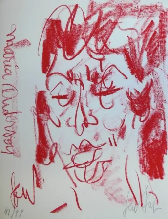 Литография Paul  - MARIANE ANDERSON - Portrait - Lithographie Originale / Original Lithograph