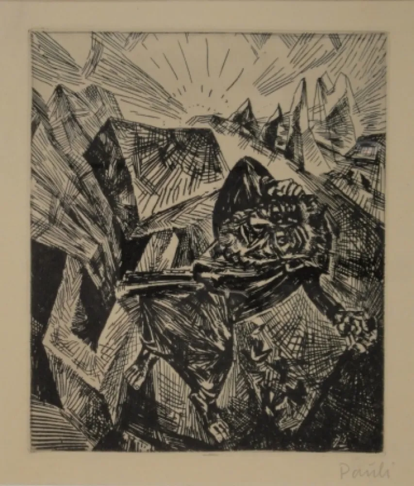 Офорт Pauli - Rastloser Wanderer