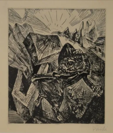 Офорт Pauli - Rastloser Wanderer