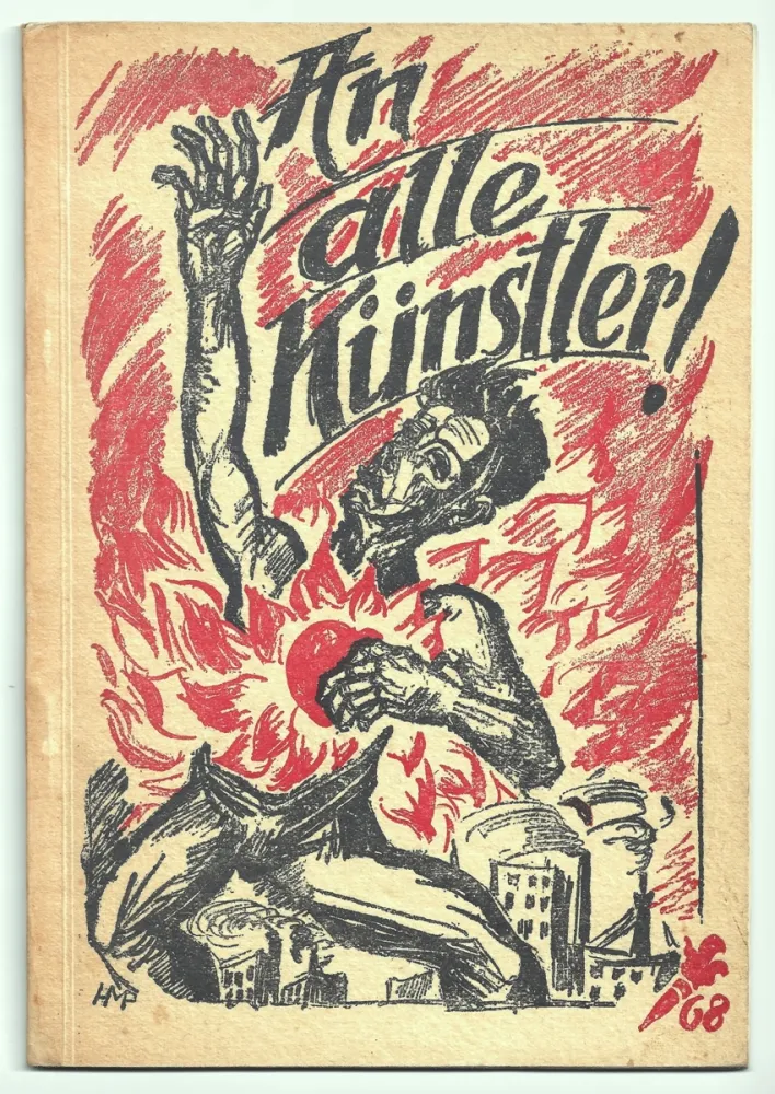 Литография Pechstein - An alle Künstler! (To all artists!)