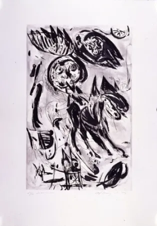 Гравюра Pedersen - Cavalier noir