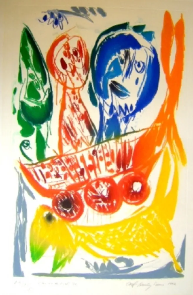 Акватинта Pedersen - Chariot du ciel